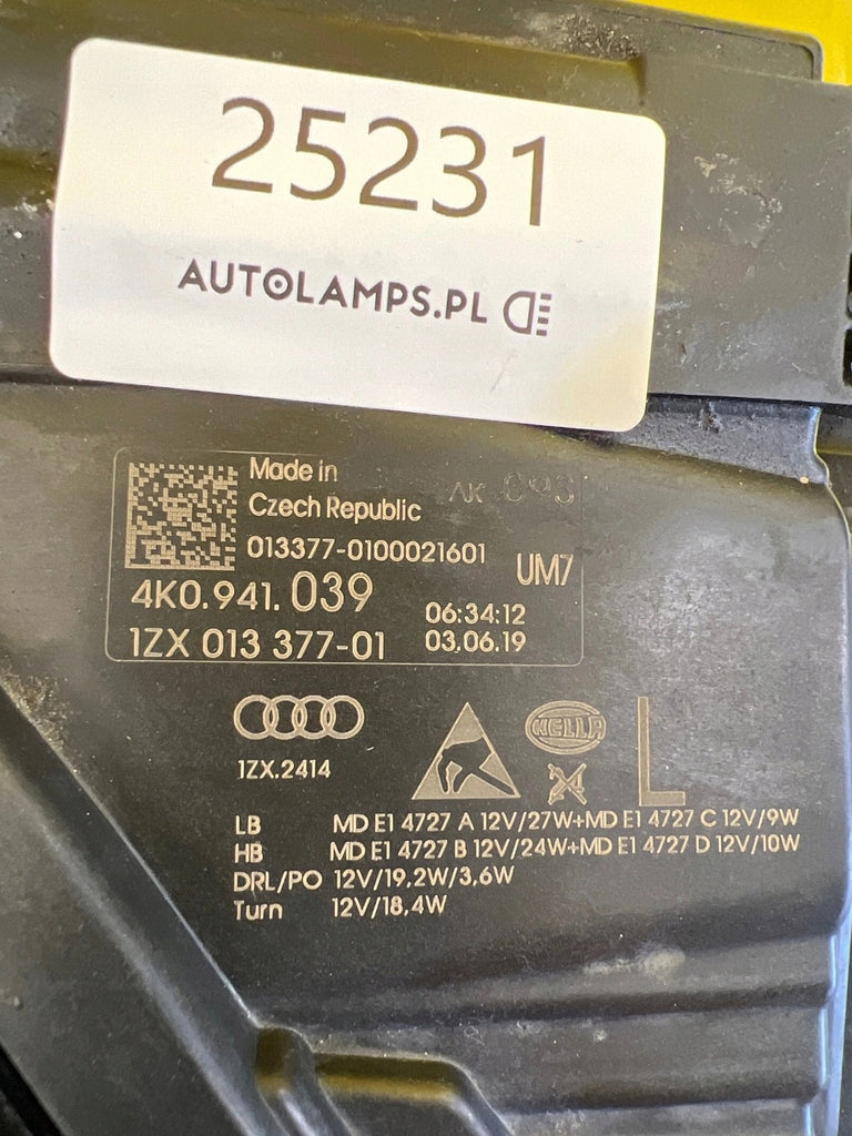 Frontscheinwerfer Audi A6 C8 4K0941039 LED Links Scheinwerfer Headlight