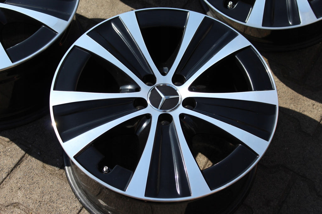 4x Alufelge 18 Zoll 8.0" 5x112 43ET Glanz Schwarz A2134013700 Mercedes-Benz W213 FEL9461754724an