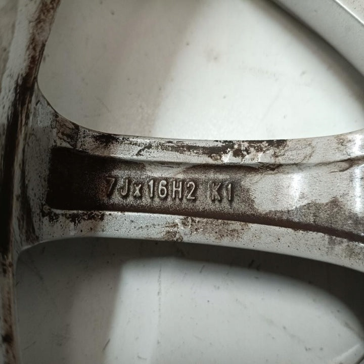 4x Alufelge 16 Zoll 7.0" 5x112 48ET Glanz Silber Audi I Rim Wheel FEL6070710592wi