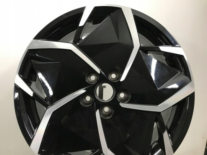1x Alufelge 19 Zoll 7.5" 5x114.3 49 5ET Glanz Schwarz 52910G1130 Hyundai Ioniq FEL2511821971qg