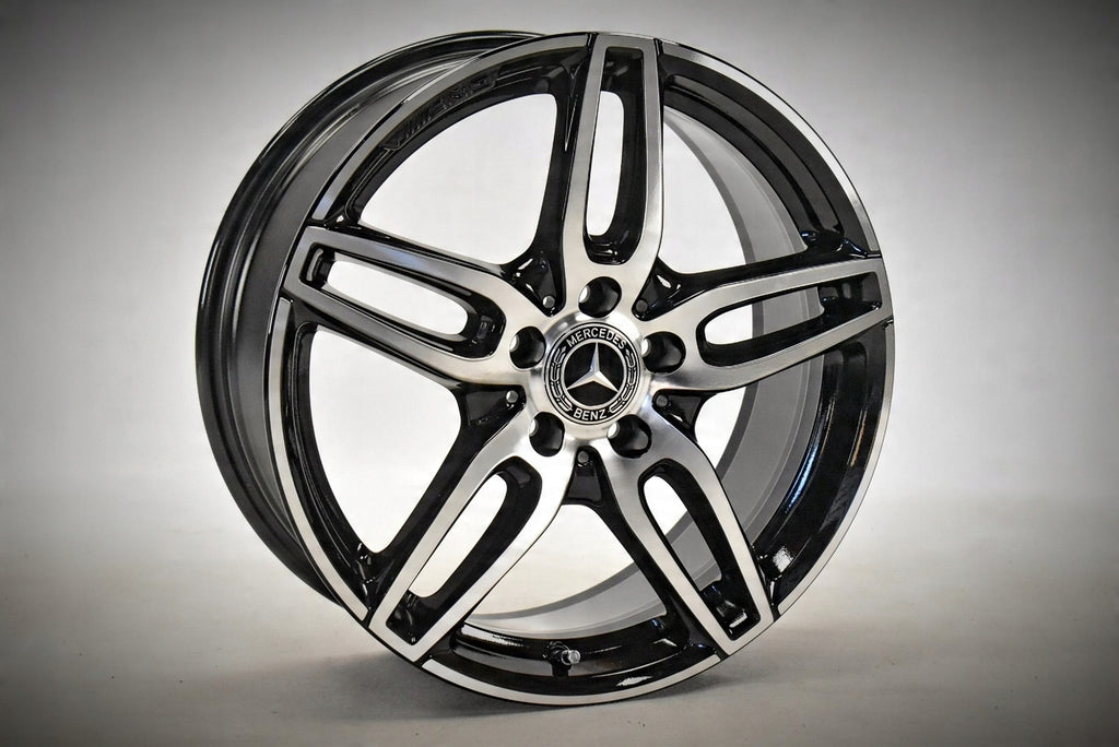 4x Alufelge 18 Zoll 7.5" 5x112 52ET Glanz Schwarz A1764010700 Mercedes-Benz Vito