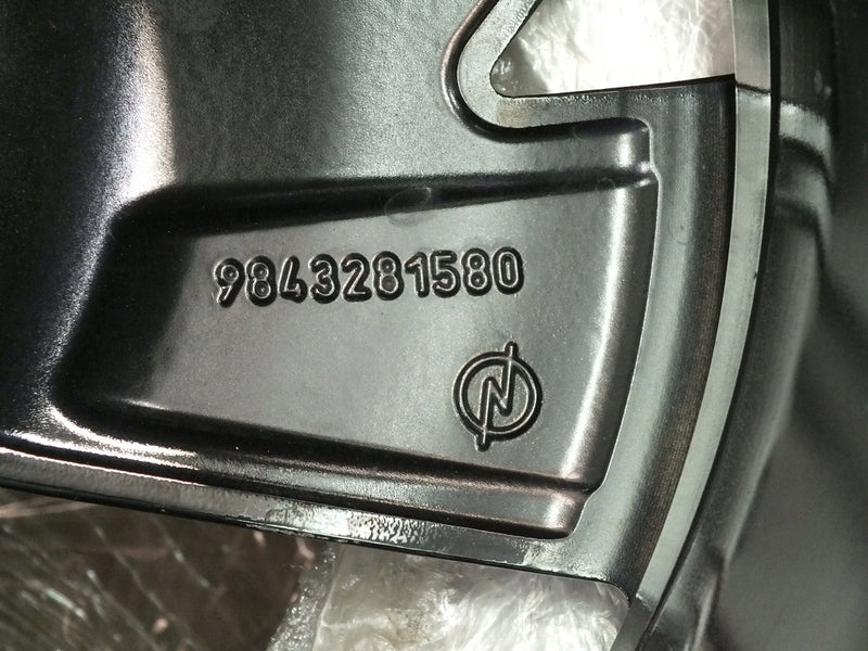 1x Alufelge 17 Zoll 7.5" 5x108 44ET Glanz Schwarz 9843281580 Opel Astra L