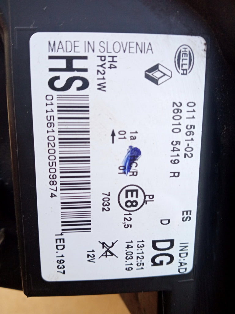 Frontscheinwerfer Renault Twingo III 011561-02 260105419R Rechts Headlight SCH8624665722qg