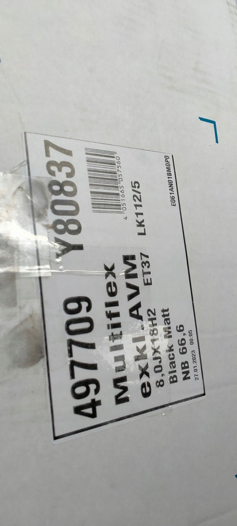 1x Alufelge 18 Zoll 8.0" 5x108 45ET Glanz Schwarz KBA50658 Rim Wheel FEL2997221577xo