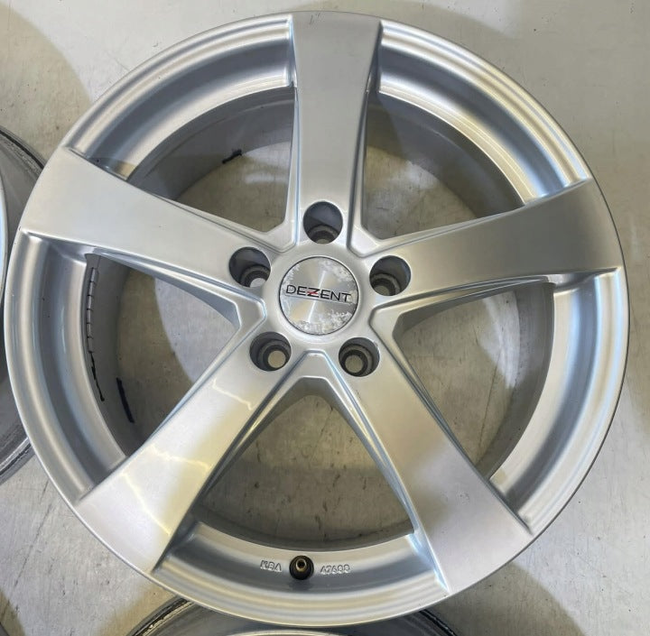 4x Alufelge 17 Zoll 7.5" 5x112 35ET Glanz Silber Rim Wheel FEL5395341037ur