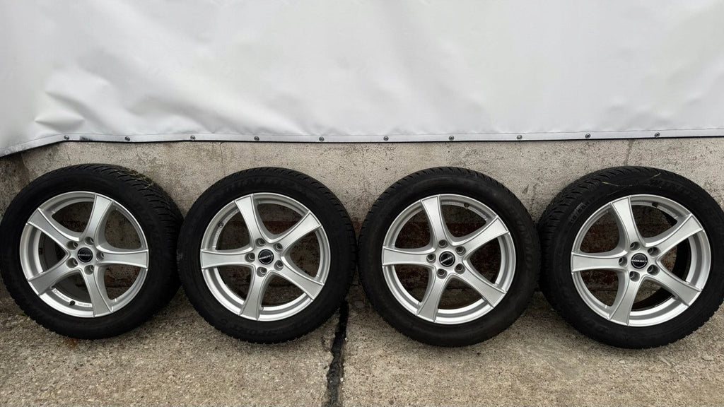 4x Alufelge 17 Zoll 6.5" 5x112 45ET Glanz Silber KBA50398 Audi Rim Wheel FEL2404440306im