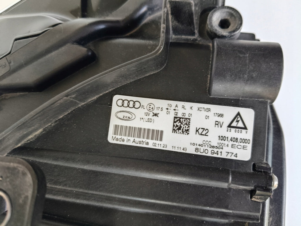 Frontscheinwerfer Audi Q3 8U0941774 8U0941034 Full LED Rechts Headlight SCH9753855044rw