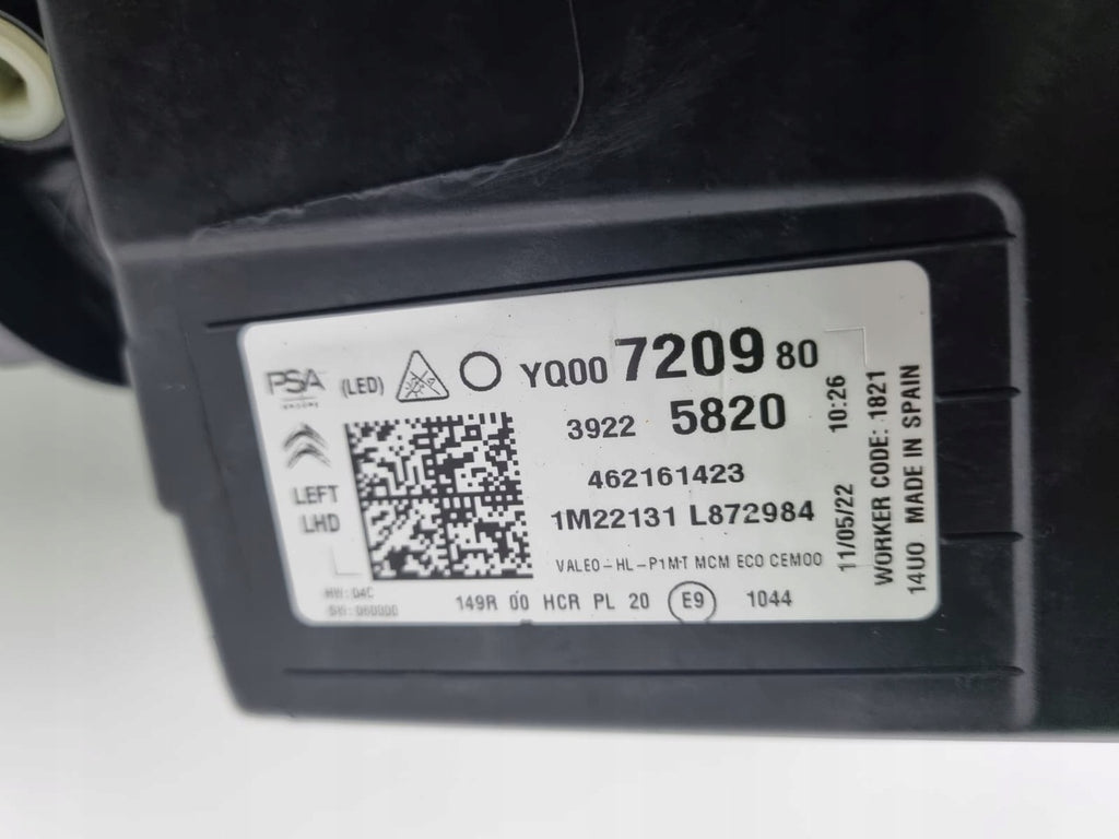 Frontscheinwerfer Citroën C3 Aircross 39225820 Full LED Links Headlight