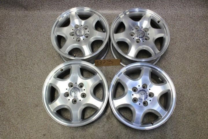 4x Alufelge 16 Zoll 7.0" 5x112 37ET Glanz Silber A1704011102 Mercedes-Benz Slk FEL9100786246mu