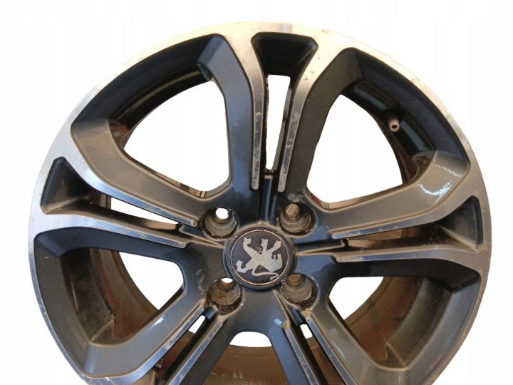 1x Alufelge 16 Zoll 6.0" 4x108 23ET Glanz Grau 9673773677 Peugeot 208 I FEL3098458665vy