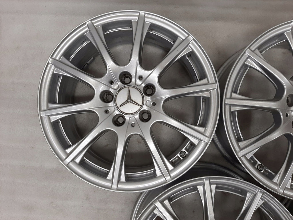 4x Alufelge 16 Zoll 6.5" 5x112 38ET Glanz Silber A2054012400 Mercedes-Benz W205