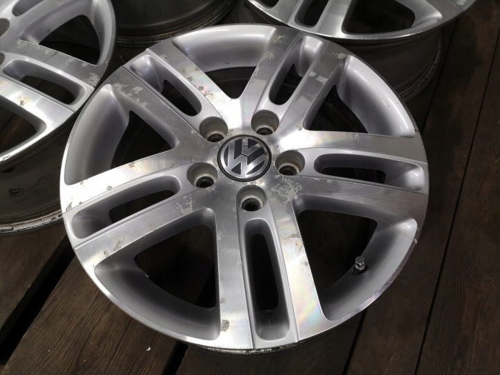 4x Alufelge 16 Zoll 6.5" 5x112 50ET Glanz Silber 1K0601025AJ VW Touran Rim Wheel FEL4910079252vo