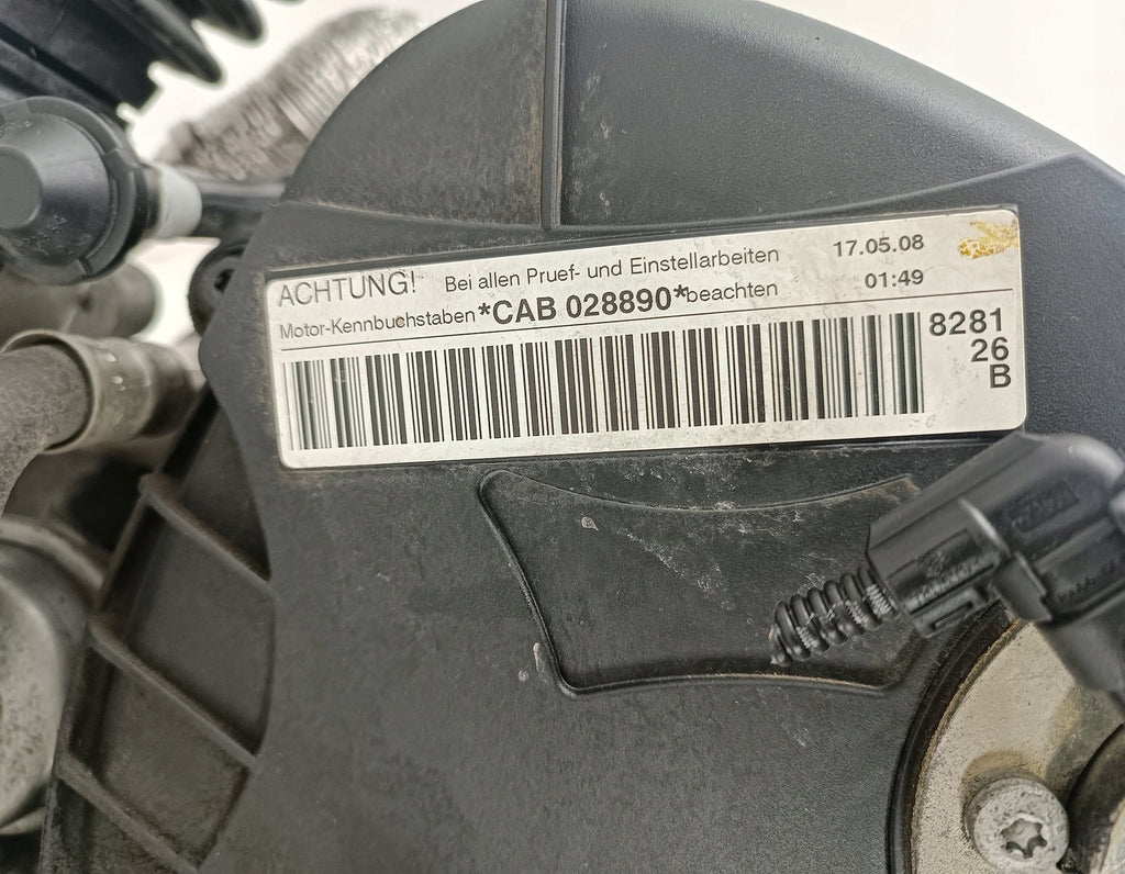 Motor Audi A4 B8 CAB 1.8 TFSI 138TKm 2008 Benzin Engine Komplett