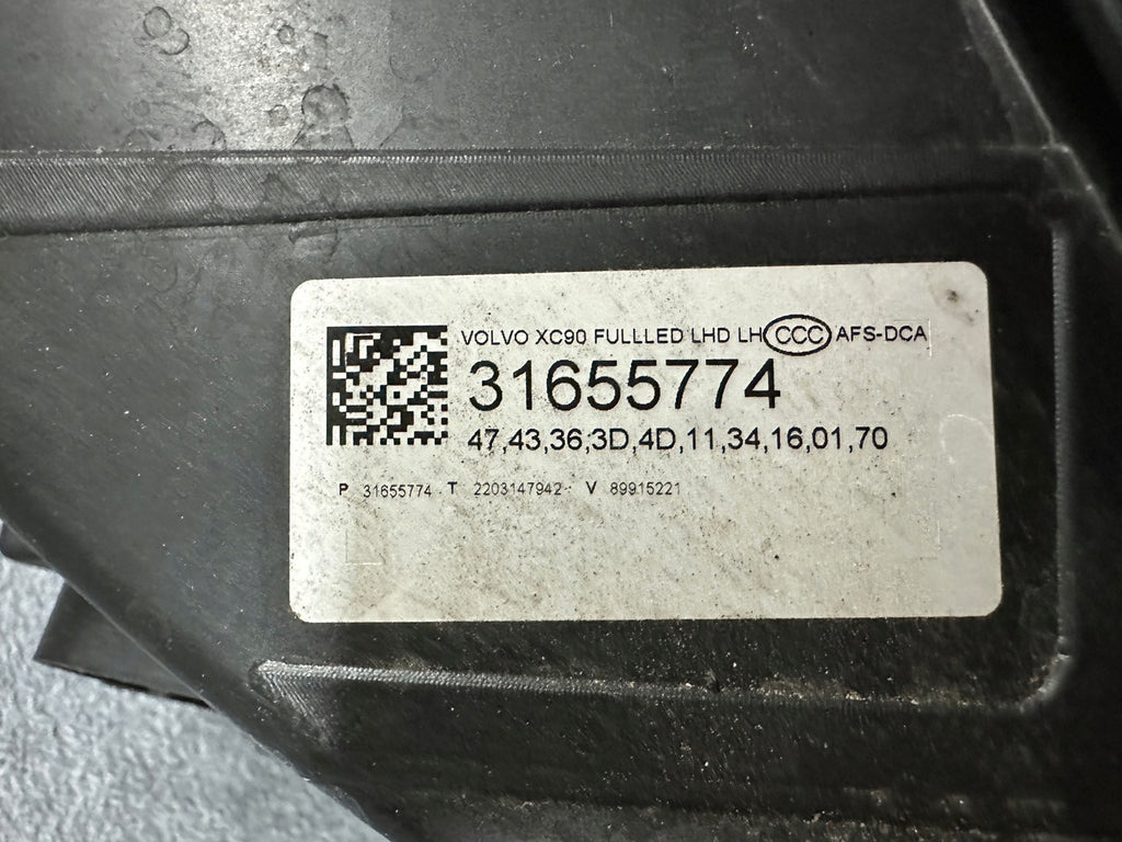 Frontscheinwerfer Volvo Xc90 II 31655774 LED Links Scheinwerfer Headlight