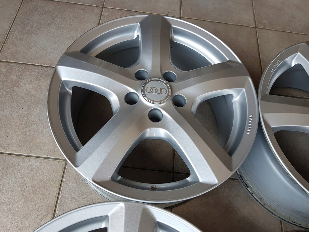 4x Alufelge 17 Zoll 7.5" 5x112 28ET Glanz Silber GP711MB Audi Allroad Rim Wheel