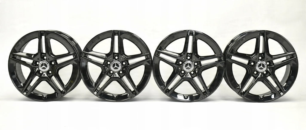 4x Alufelge 18 Zoll 7.5" 5x112 49ET Glanz Schwarz A1774011500 Mercedes-Benz W177