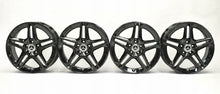 Load image into Gallery viewer, 4x Alufelge 18 Zoll 7.5&quot; 5x112 49ET Glanz Schwarz A1774011500 Mercedes-Benz W177