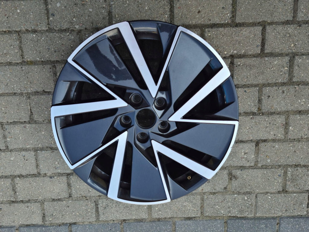 1x Alufelge 18 Zoll 7.5" 5x112 48ET Glanz Schwarz 5E3601025AD Mg Octavia 5e3 Iv FEL8572231999lk