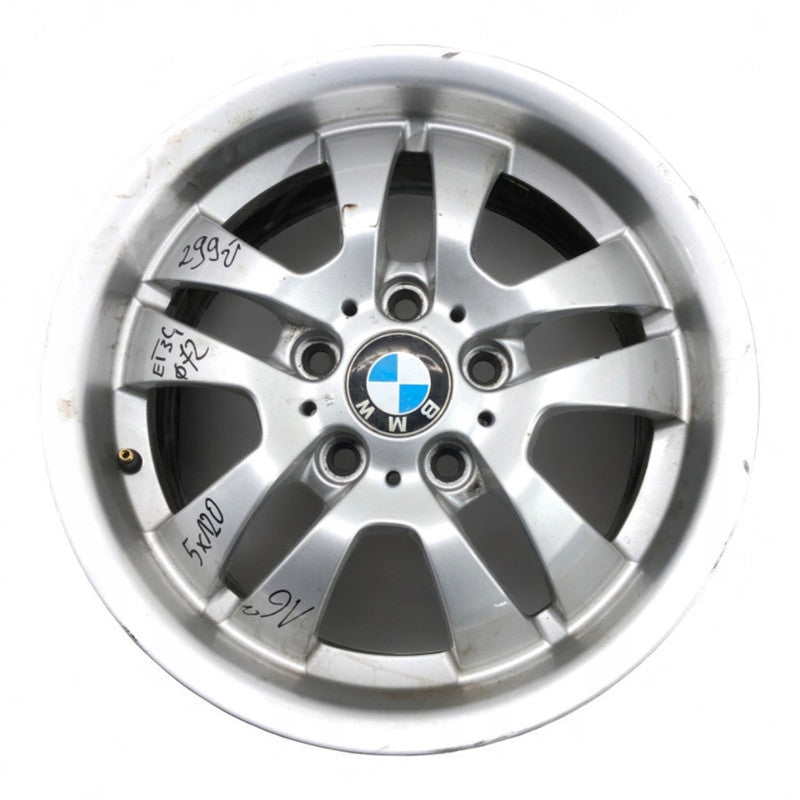 1x Alufelge 16 Zoll 7.0" 5x120 34ET Glanz 6775593 BMW 1 Rim Wheel