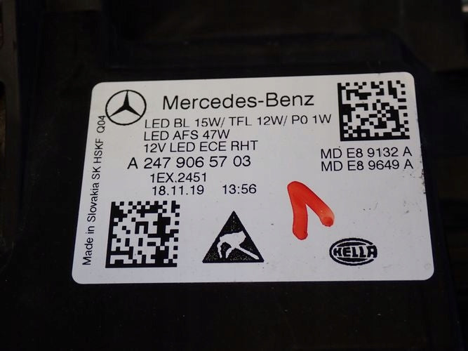 Frontscheinwerfer Mercedes-Benz W247 A2479065703 Full LED Links Headlight SCH3138795333su