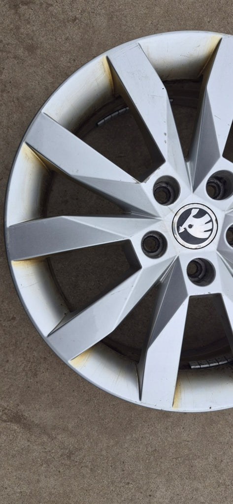 1x Alufelge 17 Zoll 6.0" 5x112 48ET Glanz Silber 5E0601025N Skoda Octavia Iii FEL1235832344ju