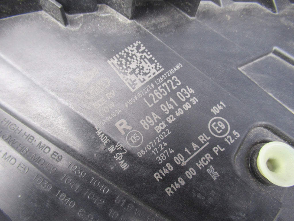 Frontscheinwerfer Audi E-Tron 89A941034 LED Rechts Scheinwerfer Headlight