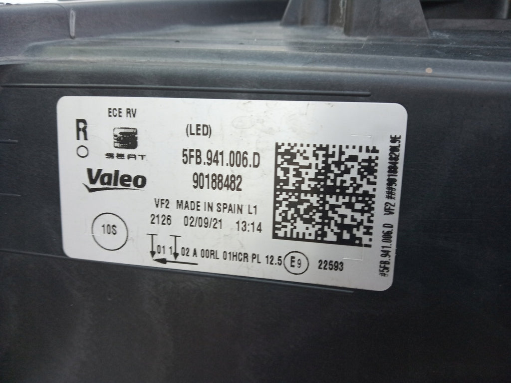 Frontscheinwerfer Seat Leon 5FB941006D Full LED Rechts Scheinwerfer Headlight