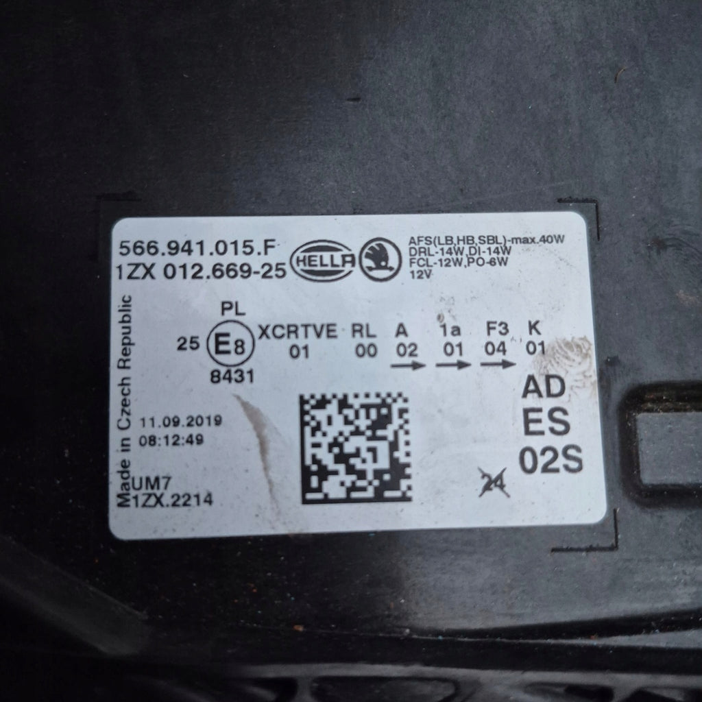 Frontscheinwerfer Skoda Kodiaq 566941015F Links Scheinwerfer Headlight SCH2067839653wt