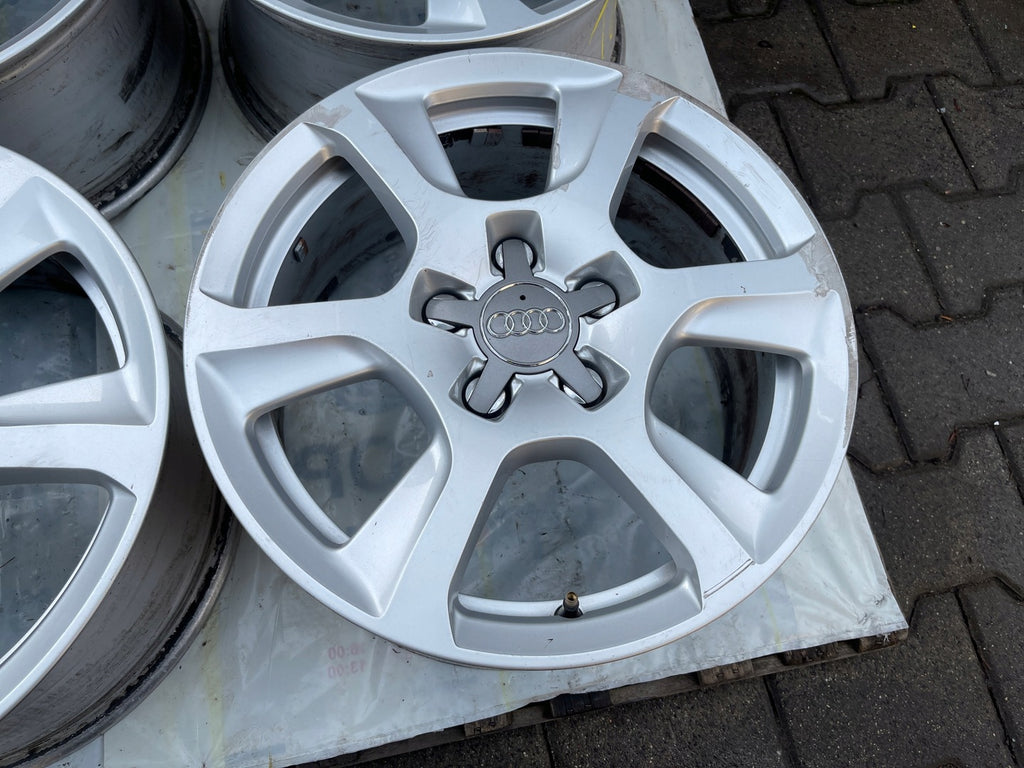 4x Alufelge 16 Zoll 7.5" 5x112 45ET Glanz Silber 8K0601025 Audi Rim Wheel