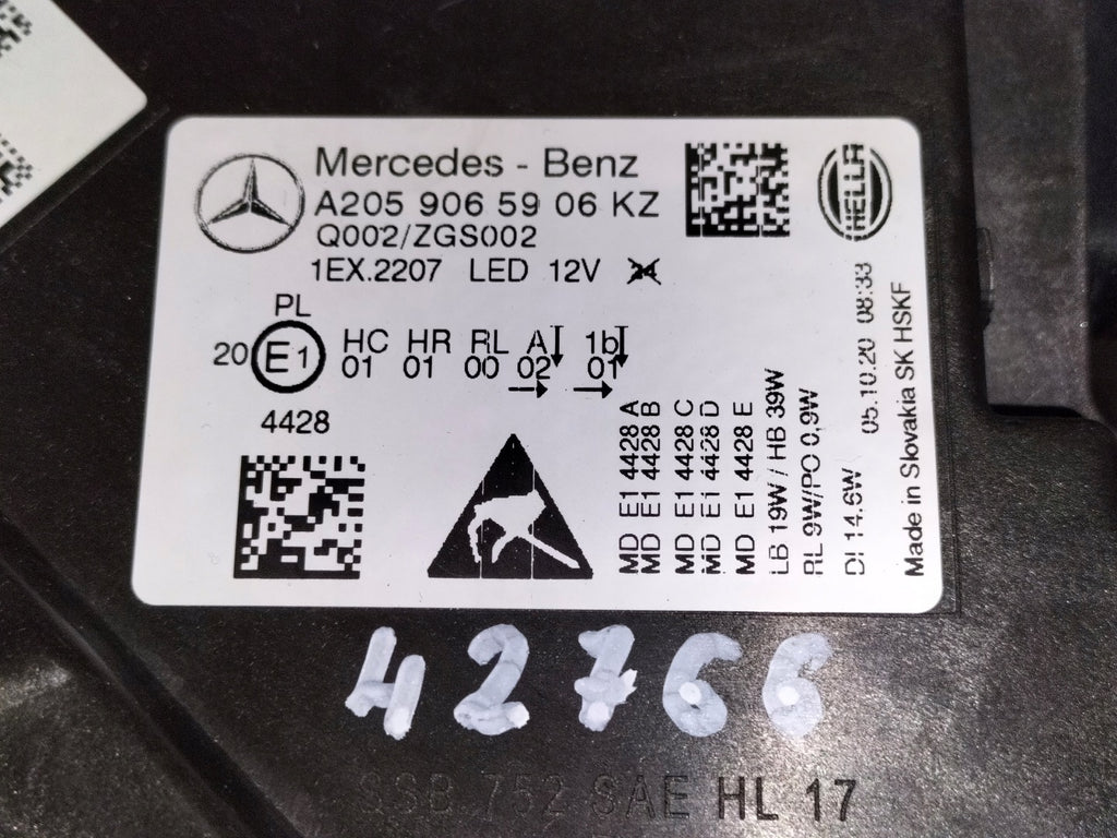 Frontscheinwerfer Mercedes-Benz W205 A2059065906 LED Links Headlight SCH9123234734gz