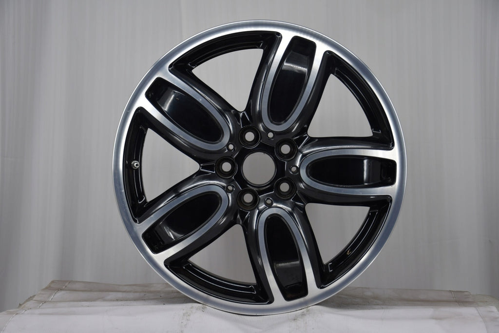 1x Alufelge 18 Zoll 7.0" 5x112 54ET Glanz Schwarz 6855115 Mini Rim Wheel FEL2698744391xt