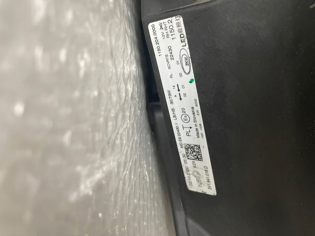 Frontscheinwerfer Skoda Superb III 3V1941016D Full LED Rechts Headlight