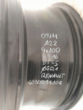 Load image into Gallery viewer, 1x Alufelge 16 Zoll 6.5" 4x100 45ET Glanz Schwarz 403009410R Renault Rim Wheel FEL3193726700gc
