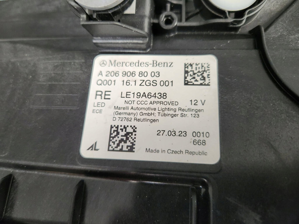 Frontscheinwerfer Mercedes-Benz W206 A2069068003 LED Rechts Headlight SCH4838289474ow