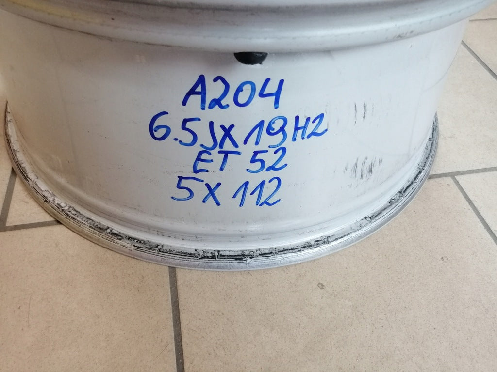 1x Alufelge 19 Zoll 6.5" 5x112 Mercedes-Benz W204 Rim Wheel FEL7702706198jh