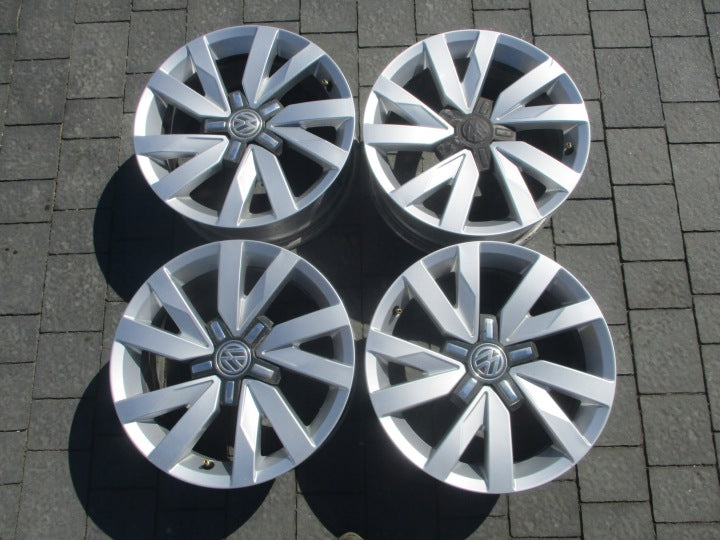 4x Alufelge 16 Zoll 6.5" 5x112 41ET VW Rim Wheel FEL5166480202zn