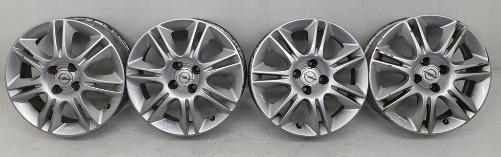 4x Alufelge 16 Zoll 6.0" 4x100 37ET Schwarz Opel Meriva Corsa E D Rim Wheel FEL7797532194hl