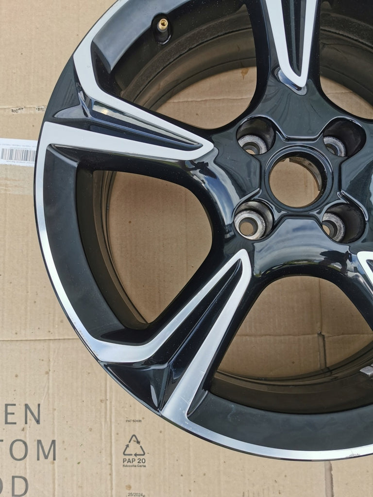 1x Alufelge 17 Zoll 7.0" 4x108 38ET Glanz Schwarz 9332281680 Opel Corsa F FEL9440706088vk