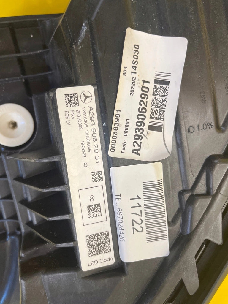 Frontscheinwerfer Mercedes-Benz Eqc A2939062901 LED Links Scheinwerfer Headlight SCH3204143004lt