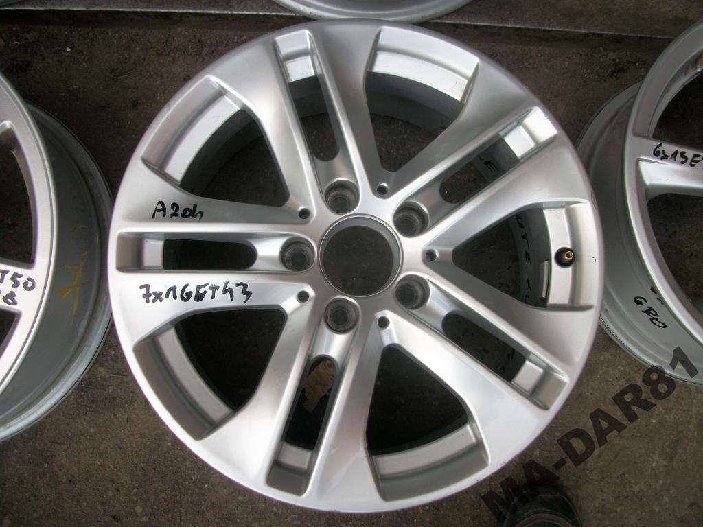 1x Alufelge 16 Zoll 7.0" 5x112 43ET Mercedes-Benz Rim Wheel