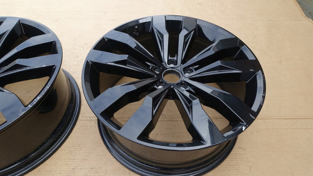 1x Alufelge 20 Zoll 8.5" 5x112 38ET Glanz Schwarz 5NA601025G VW Tiguan Rim Wheel FEL9920446938pq