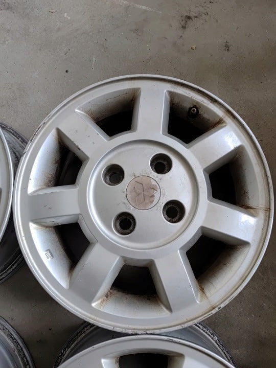 4x Alufelge 15 Zoll 6.0" 4x114.3 46ET Mitsubishi Carisma Rim Wheel FEL9705083774bm