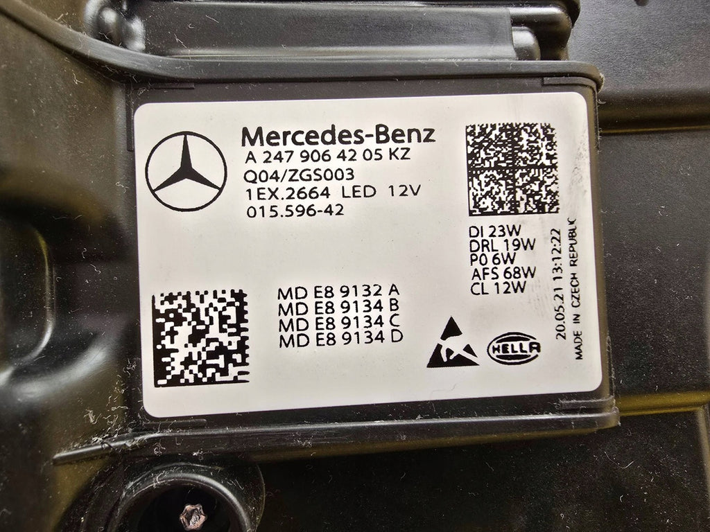 Frontscheinwerfer Mercedes-Benz W247 A2479064205 LED Rechts Headlight SCH2844682235ul