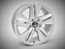 Laden Sie das Bild in den Galerie-Viewer, 4x Alufelge 16 Zoll 7.0" 5x112 48ET Glanz Silber 5H0601025 VW Golf Rim Wheel FEL2988622665qi
