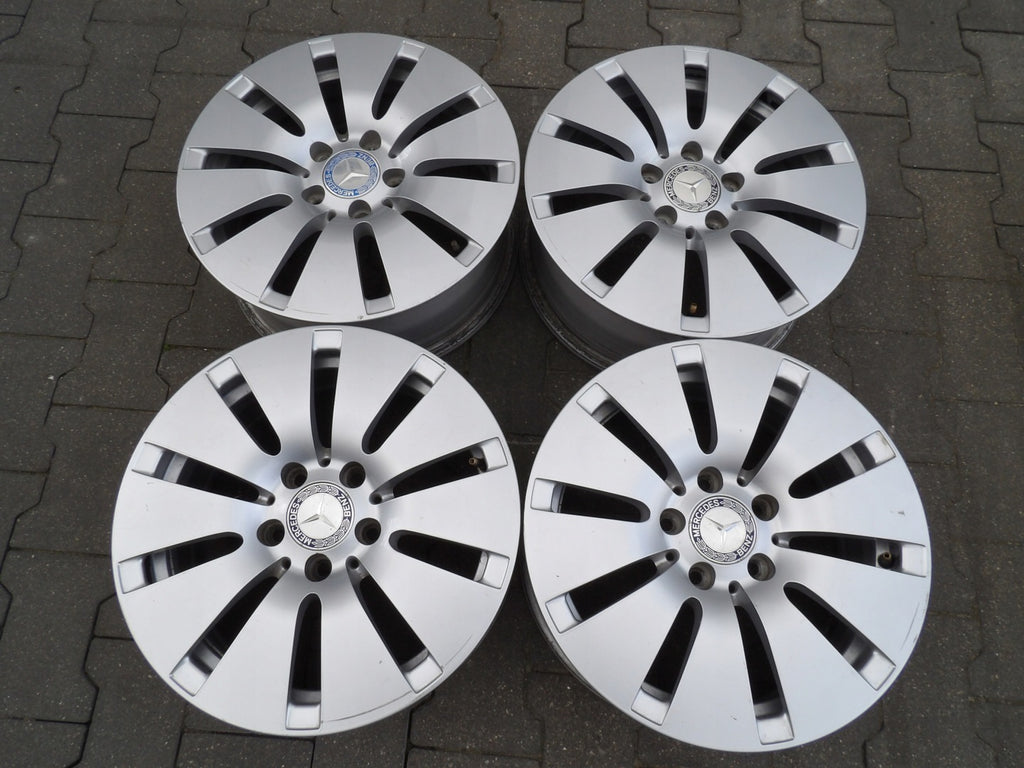 4x Alufelge 16 Zoll 6.5" 5x112 38ET Glanz Silber Mercedes-Benz Rim Wheel FEL9836026307ee