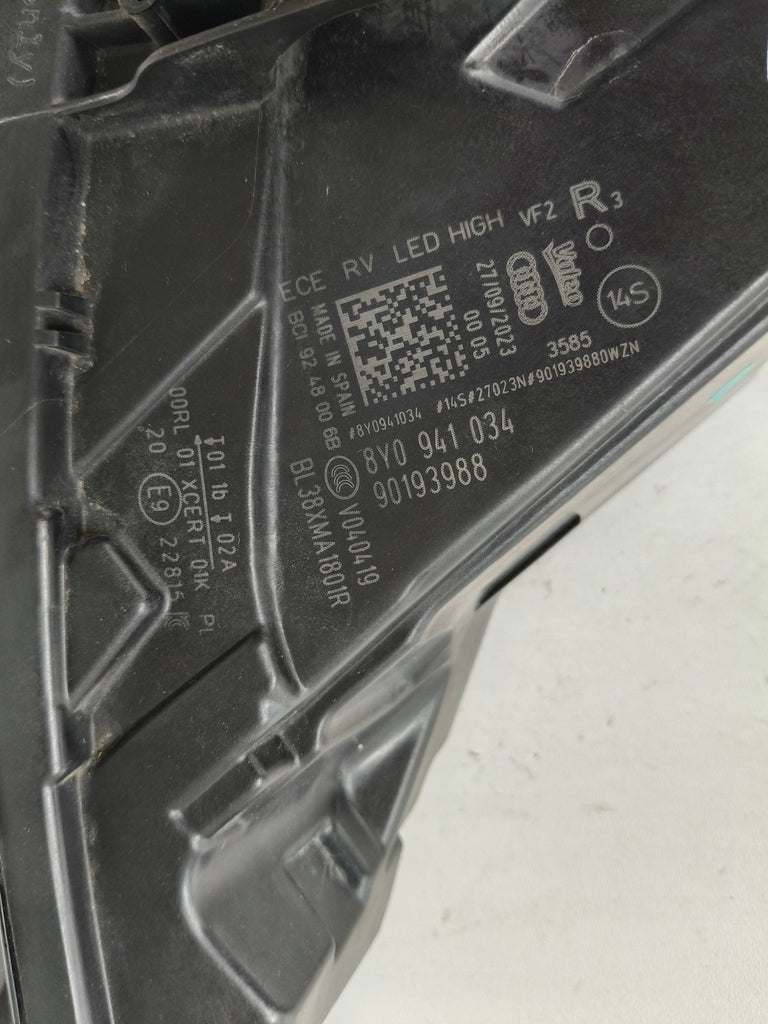 Frontscheinwerfer Audi A3 8Y0941034 Full LED Rechts Scheinwerfer Headlight SCH5889417498ak
