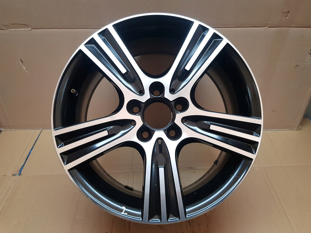 1x Alufelge 17 Zoll 7.5" 5x112 47ET Glanz Silber A2044015502 Mercedes-Benz W204