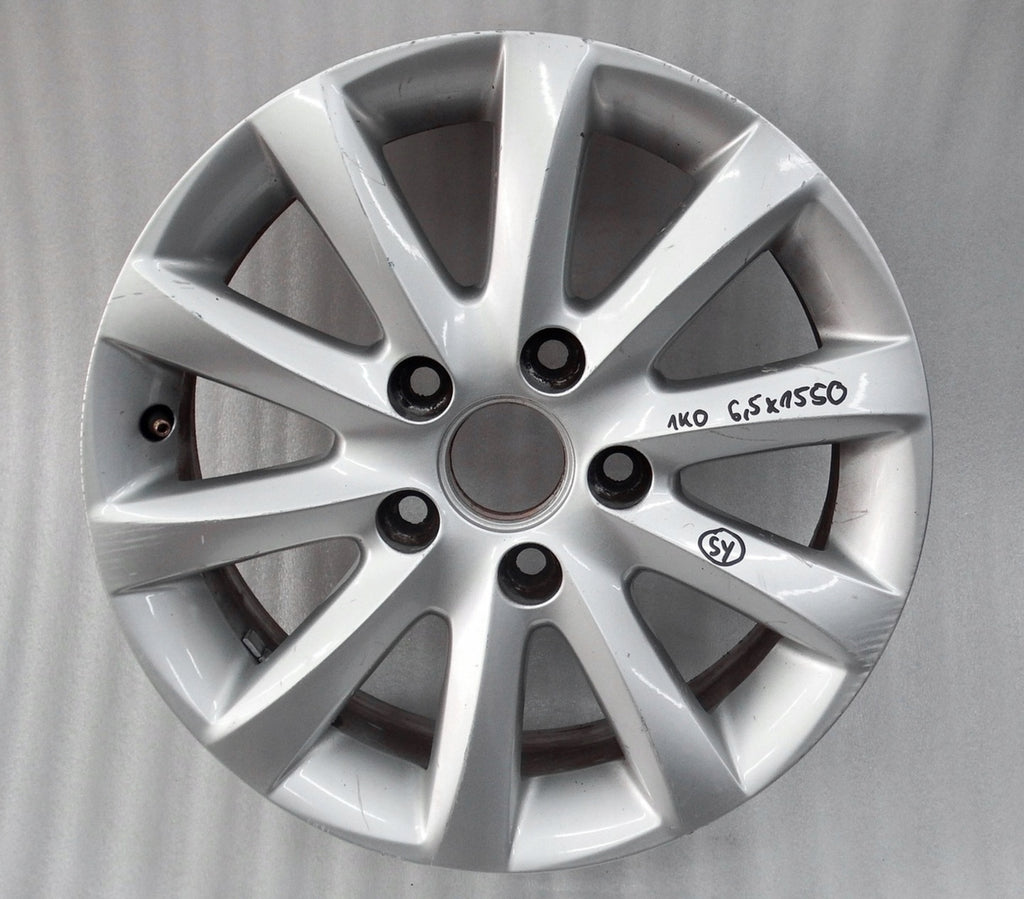 1x Alufelge 15 Zoll 6.5" 5x112 50ET Glanz Silber 1K0601025AK VW Golf V Plus FEL4484847066lq