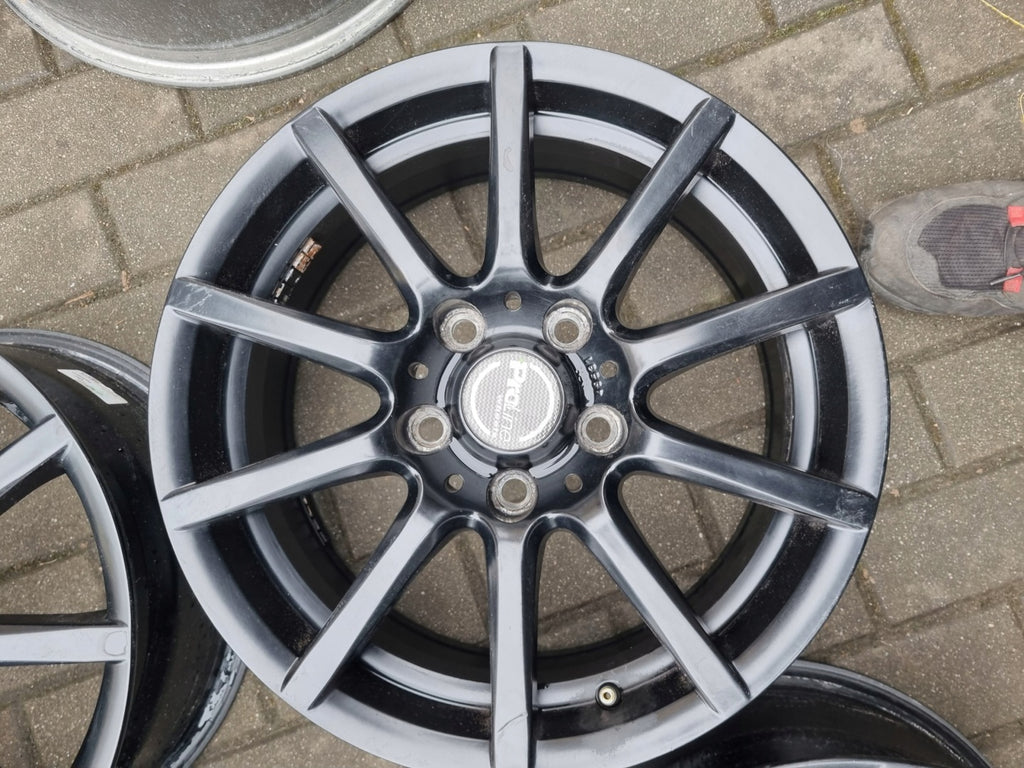 4x Alufelge 16 Zoll 7.0" 5x114.3 48ET Schwarz Honda I Rim Wheel FEL5778577525jb