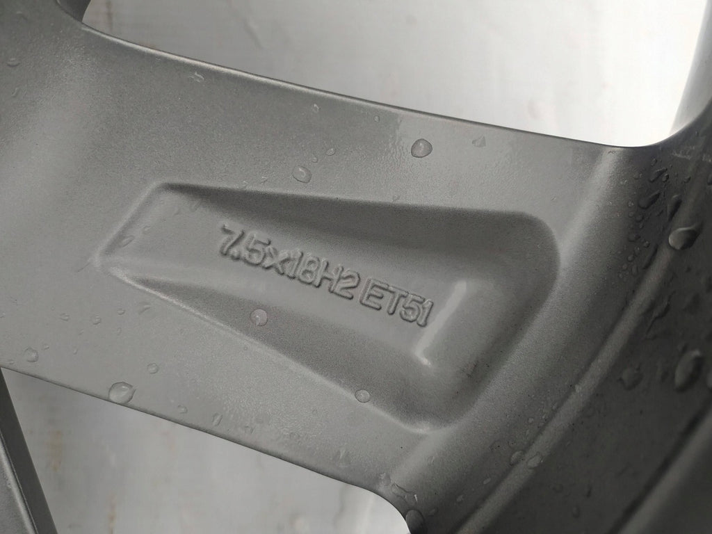 1x Alufelge 18 Zoll 7.5" 5x112 51ET Glanz Schwarz 5F0601025E Cupra Leon FEL1424790434wt